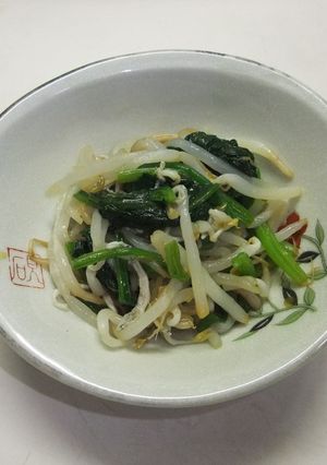 ほうれん草ともやしのからし和え-レシピのメイン写真