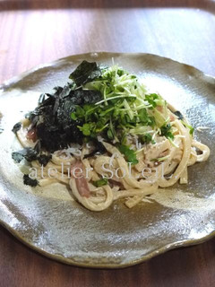 塩辛とシラスのうどん!-レシピのメイン写真