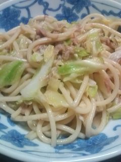 キャベツとツナの和風サラスパ-レシピのメイン写真