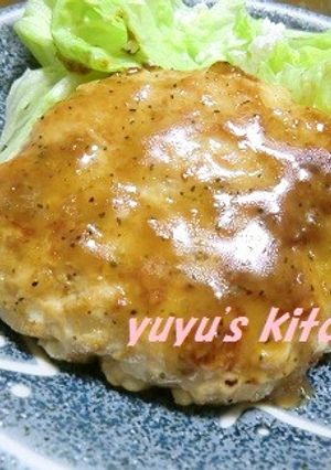 ヘルシー♪豆腐バーグ《和風バターソース》-レシピのメイン写真