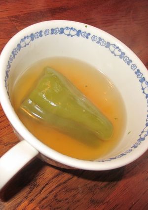 ピーマンのゴロっと煮　スープ-レシピのメイン写真