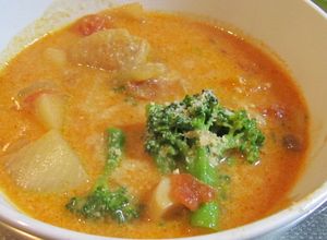 チキンときのこのトマト豆乳シチュー-レシピのメイン写真