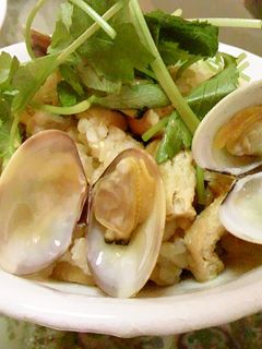 あさりと油揚げの玄米炊き込み混ぜご飯-レシピのメイン写真