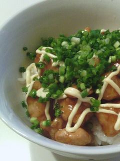 鶏の甘辛ネギマヨ丼-レシピのメイン写真