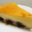 生ブルーベリーでチーズケーキ