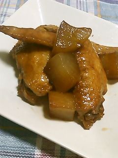 手羽先と大根の照り煮-レシピのメイン写真