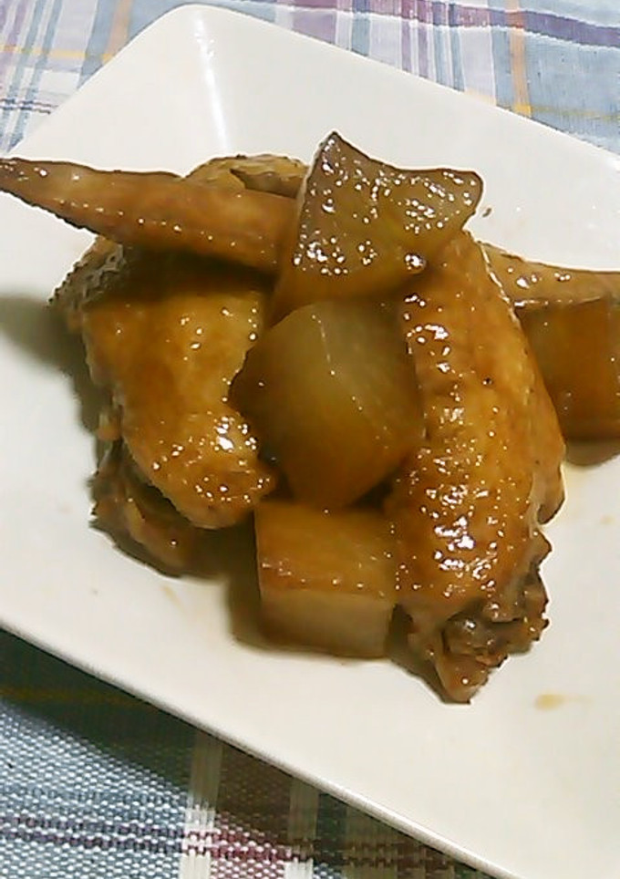 手羽先と大根の照り煮-レシピのメイン写真