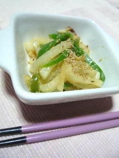 大根・ピーマン・ちくわの味噌炒め-レシピのメイン写真