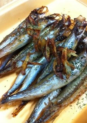 ししゃものにんにく酒蒸し-レシピのメイン写真