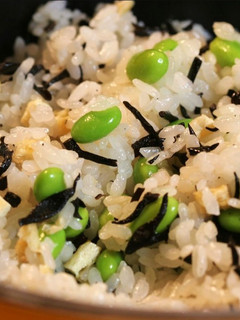 枝豆と薄揚げの塩炊き込みご飯-レシピのメイン写真