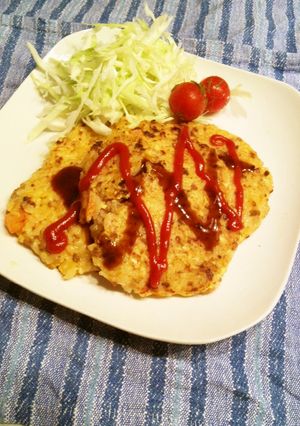 ミートソースを簡単リメイク！ご飯でお焼き-レシピのメイン写真