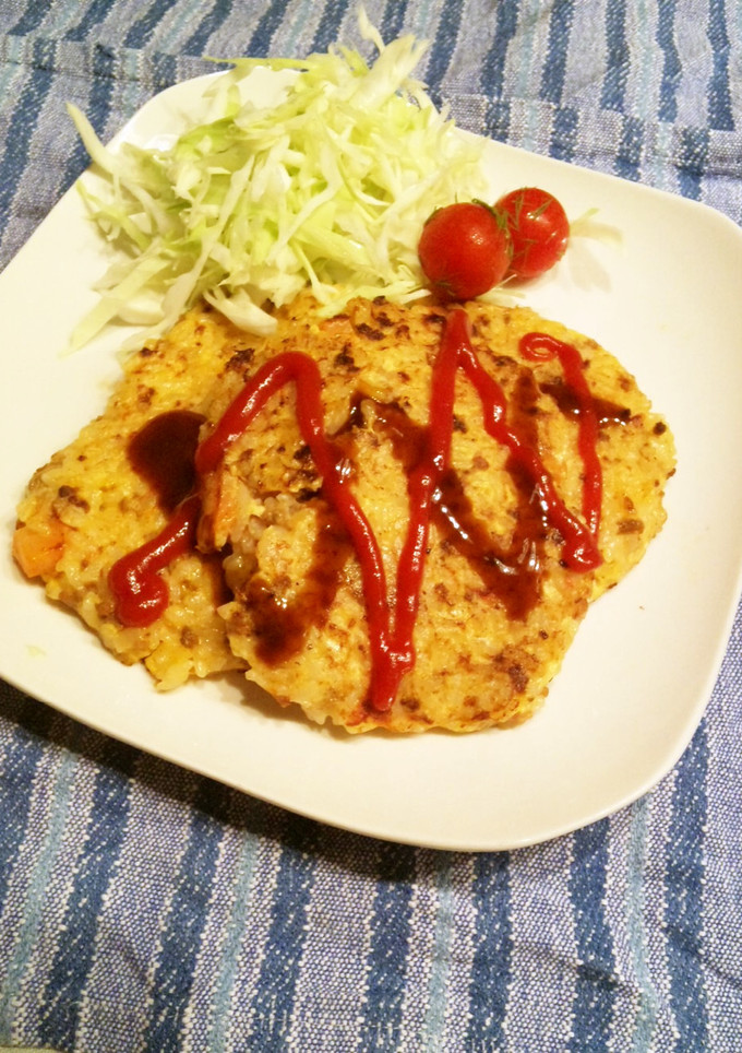 ミートソースを簡単リメイク！ご飯でお焼き-レシピのメイン写真