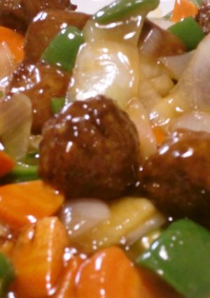 お野菜いっぱい彩り甘酢肉団子-レシピのメイン写真