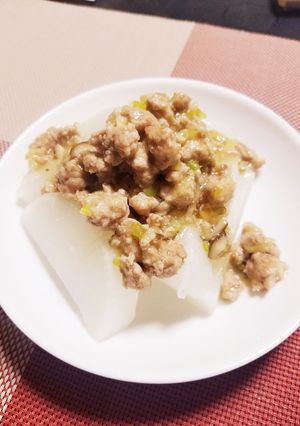 大根とネギ味噌きのこ＊ひき肉あんかけ-レシピのメイン写真