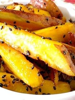 さつまいもの黒ごまバター砂糖醤油♡-レシピのメイン写真