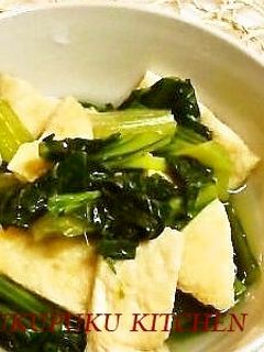 京風✿小松菜と油揚げの煮びたし-レシピのメイン写真