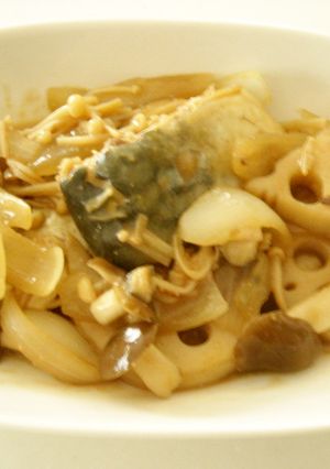 量増しレシピ✿サバと蓮根のごま味噌炒め-レシピのメイン写真