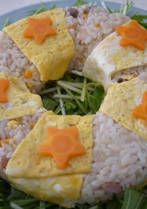 GABANドレッシングでピラフ☆リース風-レシピのメイン写真