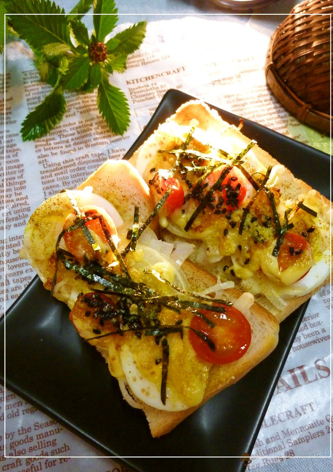 茹で卵の和風カレートースト-レシピのメイン写真