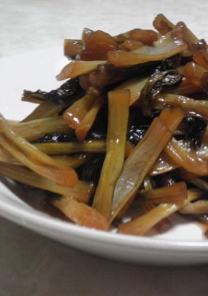 野沢菜の煮物-レシピのメイン写真