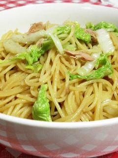 白菜とツナの和風パスタ☆生姜入り-レシピのメイン写真