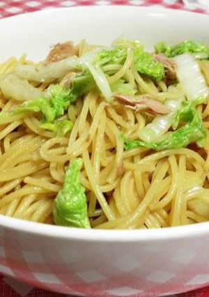 白菜とツナの和風パスタ☆生姜入り-レシピのメイン写真
