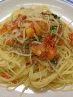 ☆ 小女子(こうなご)とフレッシュトマトのピリ辛パスタ ☆-レシピのメイン写真