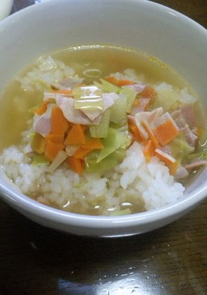 簡単！ランチにスープご飯♪-レシピのメイン写真