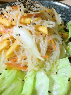 柿と春雨の中華風酢の物-レシピのメイン写真