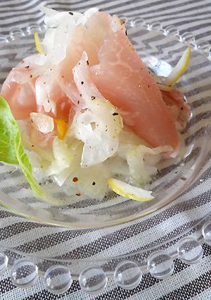 セロリが決めて！生ハムと玉ねぎのマリネ♪-レシピのメイン写真