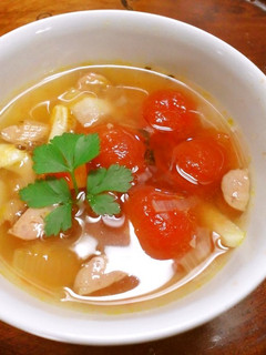ミニトマトのミネストローネ-レシピのメイン写真