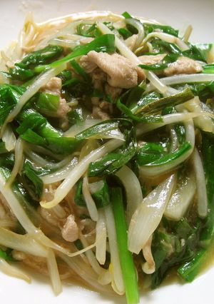 にんにく味でご飯が進む！豚ニラもやし-レシピのメイン写真