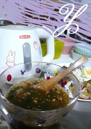 *とろろ昆布と納豆の即席スープ*-レシピのメイン写真