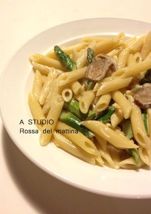 ポルチーニとアスパラのクリームパスタ☆-レシピのメイン写真