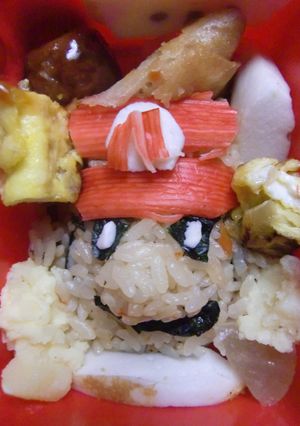 マリオ　キャラ弁-レシピのメイン写真