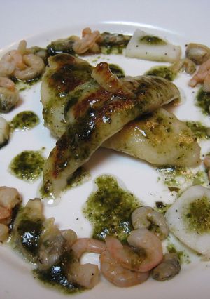 白身魚のバジルソース　-レシピのメイン写真