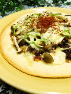 味噌チキンのチーズピザ-レシピのメイン写真