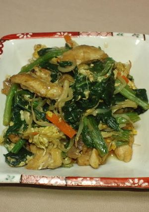 サバとほうれん草のカレー炒め-レシピのメイン写真