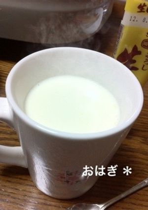 体あったか♥ジンジャー豆乳-レシピのメイン写真