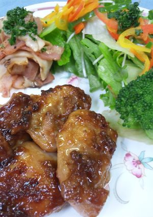 酒メイン　梅味噌漬け込み鶏肉！意外と？-レシピのメイン写真