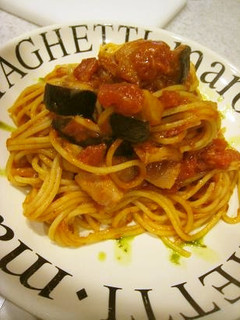 バジルたっぷりトマトとナスのスパゲティ-レシピのメイン写真