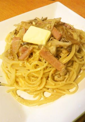 ☆きのこパスタ☆カルボナーラ風-レシピのメイン写真