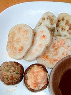 レンコンの詰め物 2種類-レシピのメイン写真