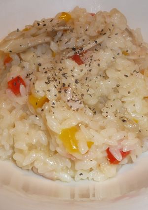 残り野菜で☆朝リゾット-レシピのメイン写真