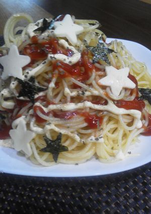塩ダレ☆クリスマスパスタ-レシピのメイン写真
