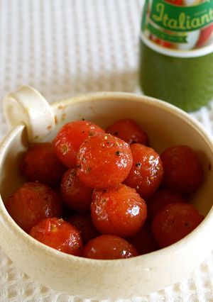 超簡単！ミニトマトのバジルソース和え-レシピのメイン写真