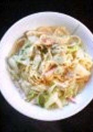 白菜とベーコンのクリームパスタ-レシピのメイン写真