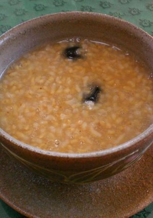 ベニバナのお粥-レシピのメイン写真