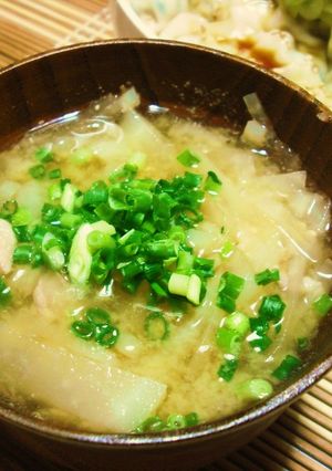 大根と豚肉のお味噌汁-レシピのメイン写真