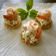 海老と林檎のクリームチーズ和えレモン風味
